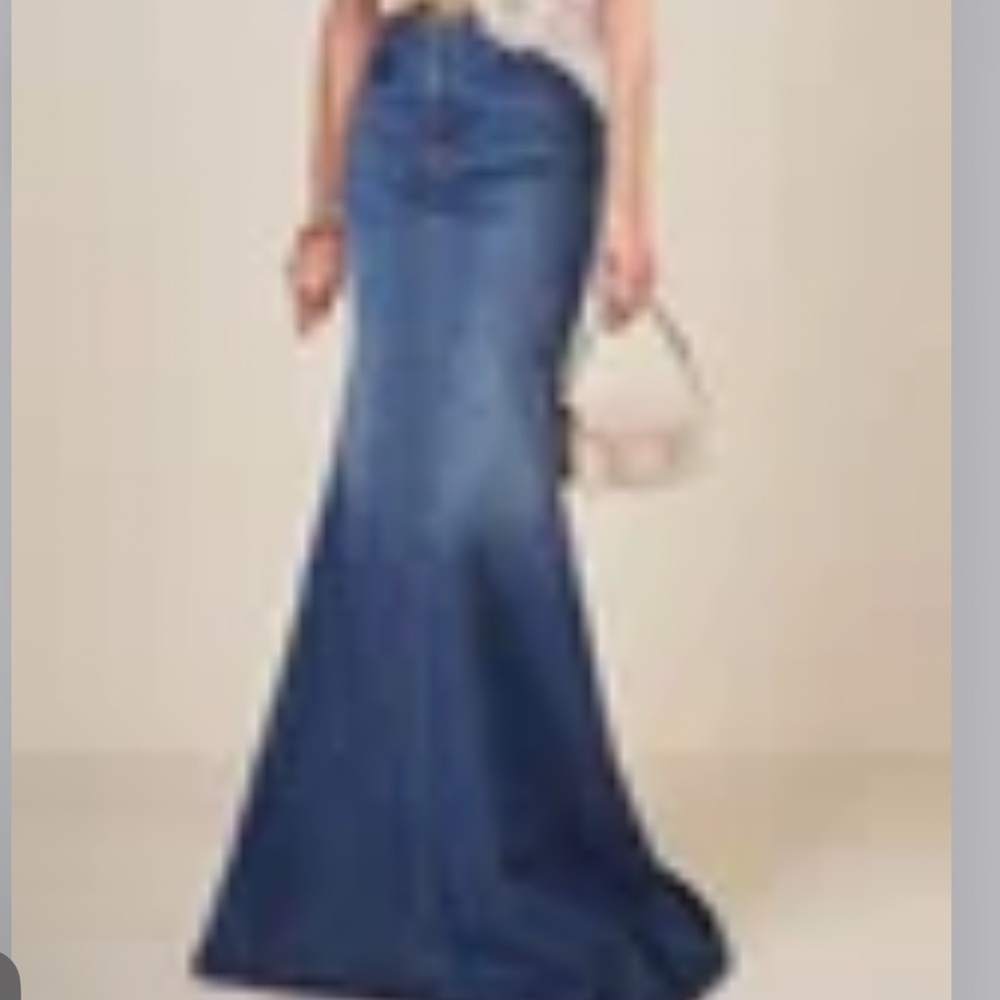 Maxi Denim Skirt, NWT, size 2XL - Picture 3 of 7